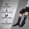 WhatsApp Image 2026-02-04 at 5.54.02 PM MEXTERN Black Striped Crew Socks for Men
